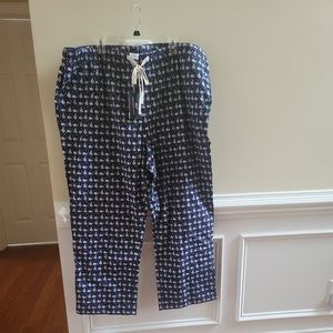 Vineyard Vines Mens Santa Whale Christmas Trees Lounge Pajama Pants Size 4XB